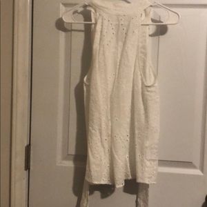 White Blouse with open bow back